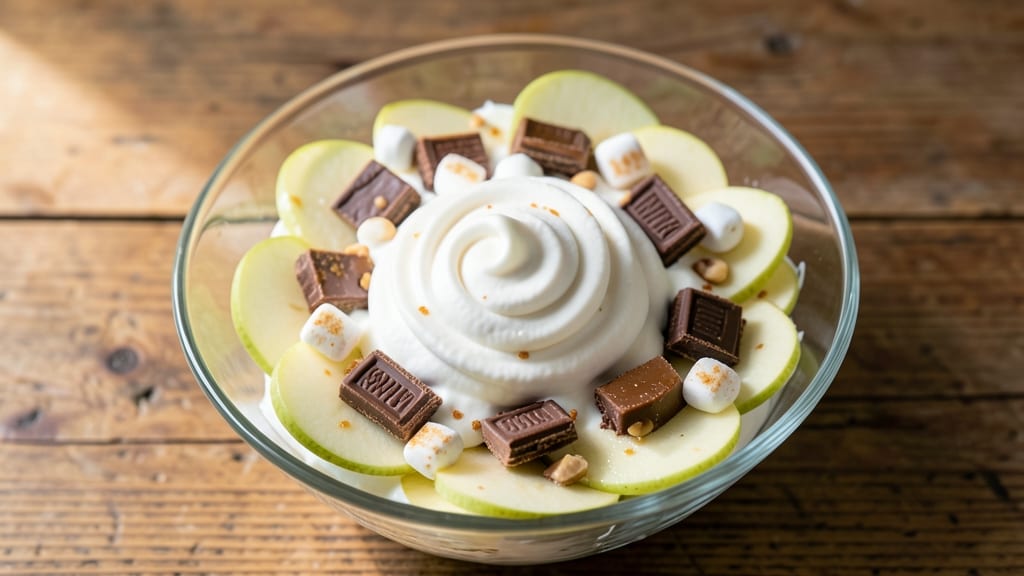 Apple Snickers Cool Whip Salad Recipe: No-Bake Layered Dessert With Crunchy Bar Bites