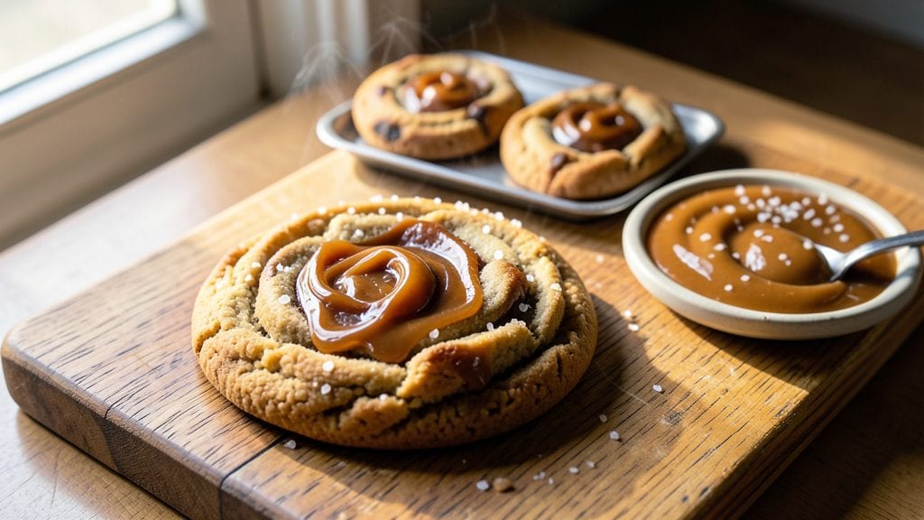 Arby's Salted Caramel Cookie Copycat Recipe: Deep Caramel Swirls With Crunchy Vanilla Chips