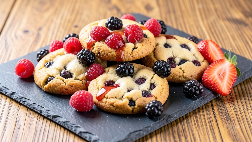 Berry Cookies Recipe: Jammy Fruit Bursts in Buttery Crunch