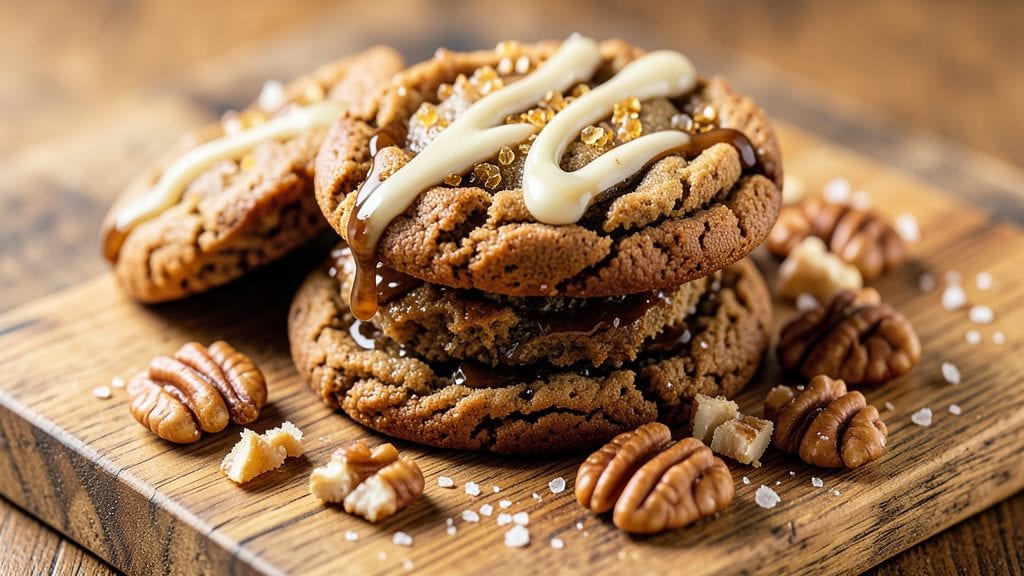 Brickle Cookies Recipe: Toasted Pecan Crunch With Vanilla Swirls