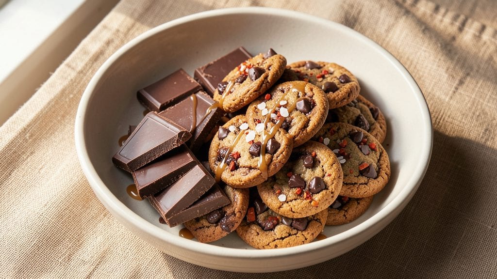 Chili Chocolate Cookies Recipe: Spiced Molten Hearts With Crunchy Chocolate Crowns
