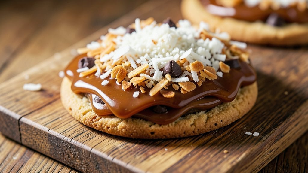 Copycat Samoa Cookies Recipe: Coconut-Caramel Swirls With Toasted Coconut Crowns