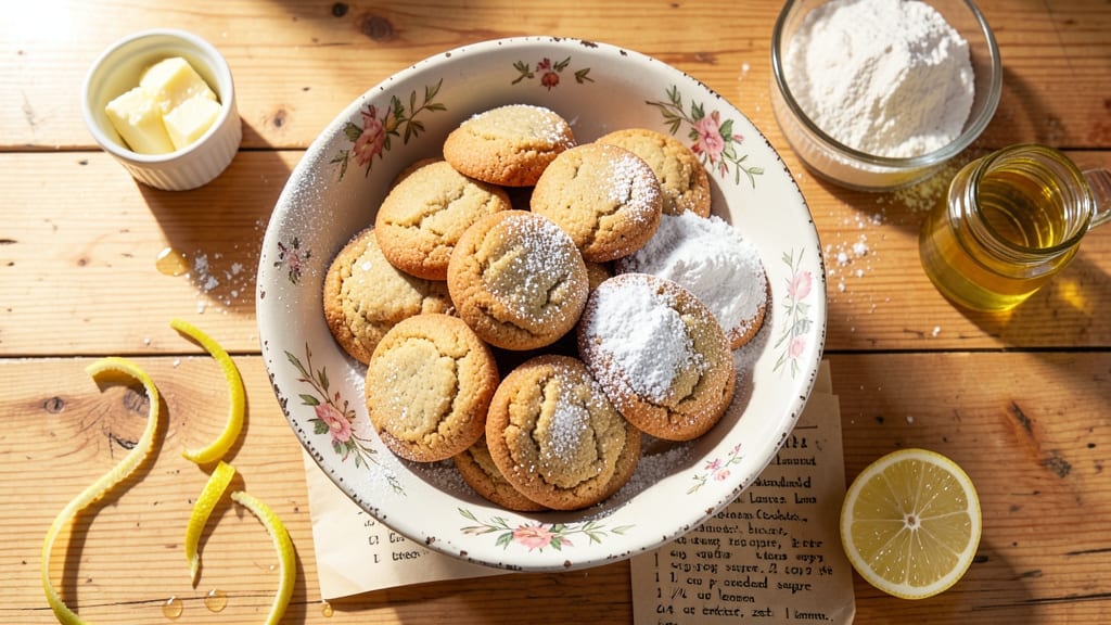 Grandma's Old Fashioned Lemon Cookies Recipe: Zesty Crunch With Buttery Vanilla Layers