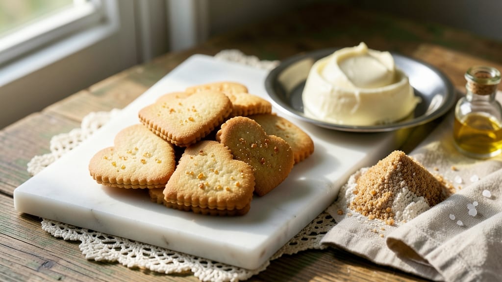 Heart-Shaped Shortbread Cookies Recipe: Valentine’s Day Crispness in Minutes