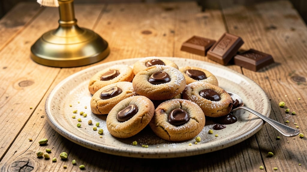 Hershey Thumbprint Cookies Recipe: Chocolate-Dipped Crunch With Vanilla Swirl Magic