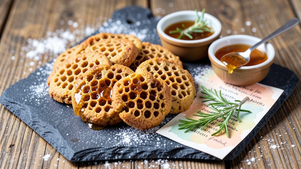 Honeycomb Cookies Recipe: Crispy Honeycomb Crunch With Gooey Caramel Centers