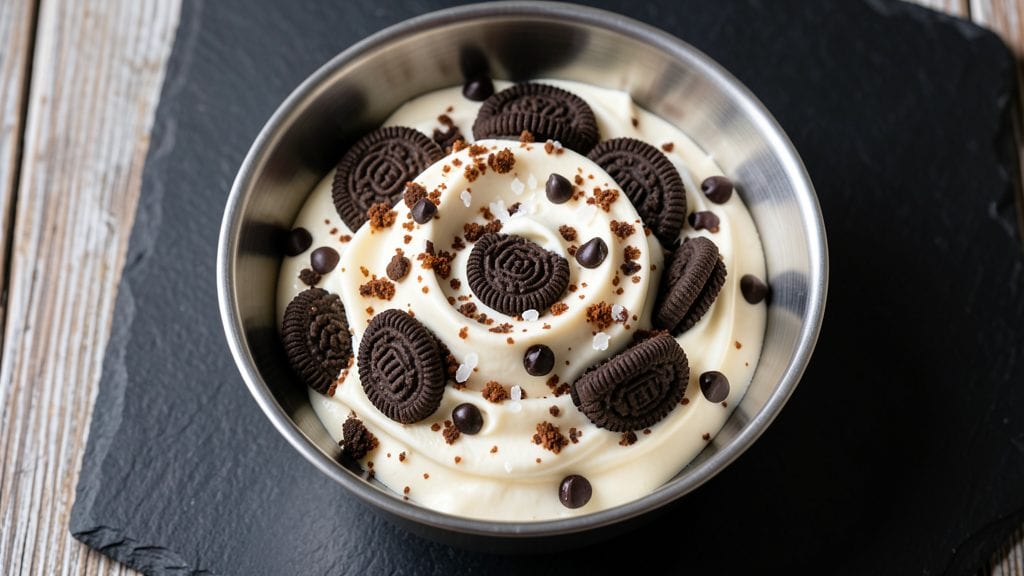 Ninja Ice Cream Maker Cookies and Cream Recipe: Frozen Vanilla Swirls With Crunchy Chocolate Chips