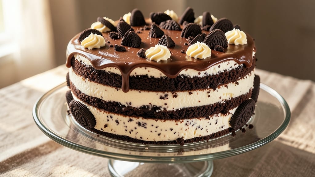Oreo Cookie Ice Cream Cake Recipe: Crunchy Layers and Creamy Swirls in One Bite