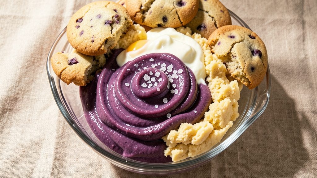 Pinoy Cookies Recipe: Ube and Cheese Swirls with Crunchy Topping