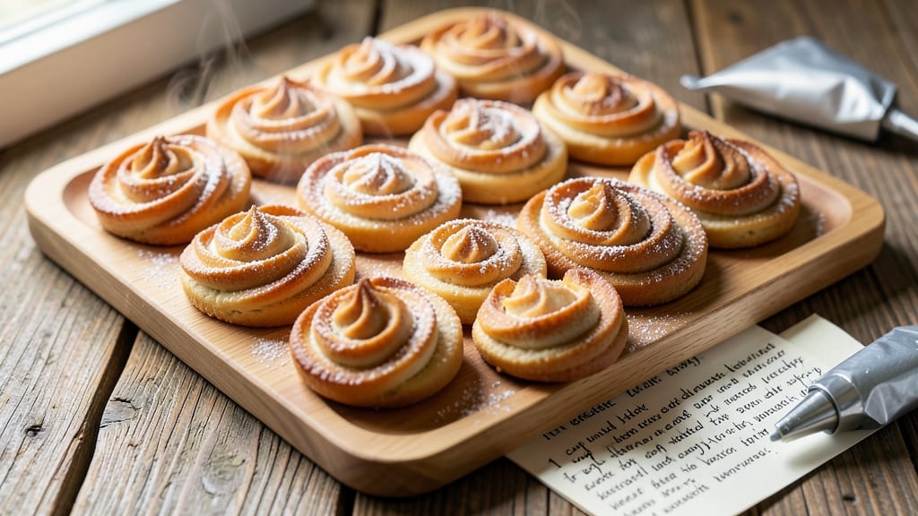 Piped Cookies Recipe: Frosting-Filled Swirls With Crisp Edges