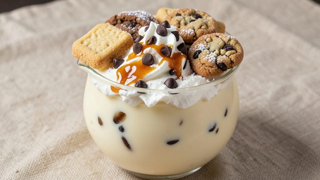 Tiny's Milk and Cookies Recipe: Warm Vanilla Bean Swirls With Crunchy Chocolate Drizzle