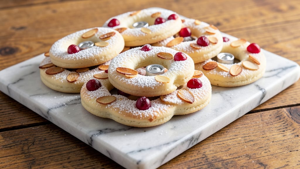 Wreath Cookies Recipe: Festive Sugar Cookie Shapes with Crisp Edges